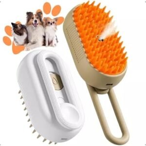 Escova 3 em 1 Massageadora a vapor para pets