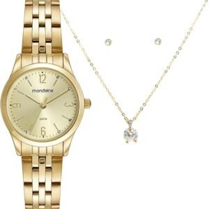 Kit Relógio Mondaine Analógico 32720lpmkde1k1 Dourado