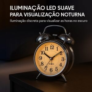 Relógio de Mesa Vintage Antigo Clássico